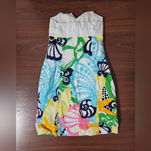 Lilly Pulitzer White Interior Dress with Pink Label - Picture 3 of 3